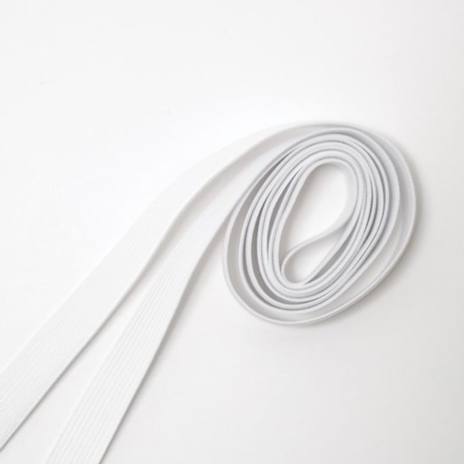 Hovedbilde Strikk hvit, 15mm 