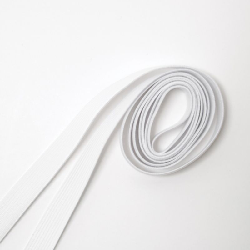 Strikk hvit, 15mm 
